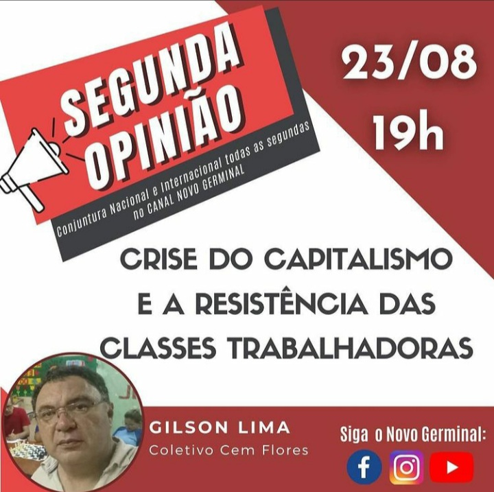 Live “Crise do capitalismo e a resistência das classes trabalhadoras”