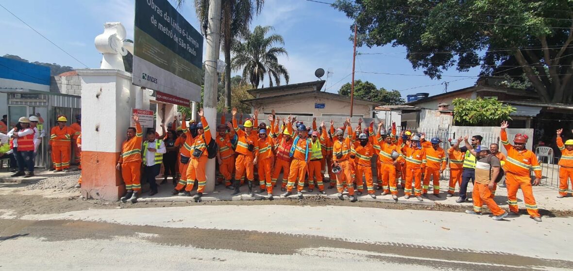 Todo apoio à luta dos trabalhadores na construção do Metrô-SP!